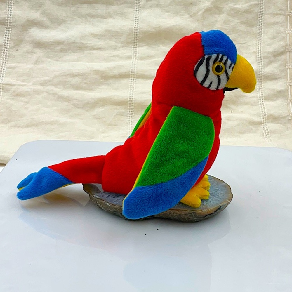 Retired 1997 Ty “Jabber” The Parrot Tush Tag Error (1998). Born October 10, 1997 - Picture 4 of 8